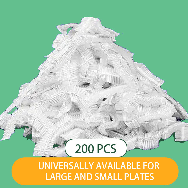 1200\u002F600\u002F200pcs Food Grade Plastic Wrap Covers for Freshness, 200\u002F600\u002F1200pcs, Colorful Disposable Food Covers, Fruit and Vegetable Saran Wrap for Kitchen, Picnic, BBQ - Safe for Food Contact