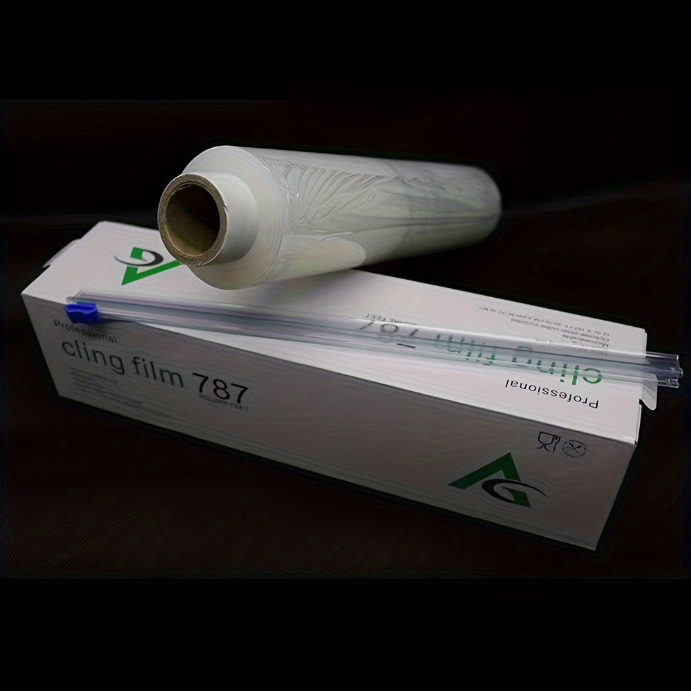 Kitchen Supplies with Plastic Cutters, Large Rolls of Cling Film for Home Use, -Grade, High-Temperature Resistant PE Cling Film for Baking