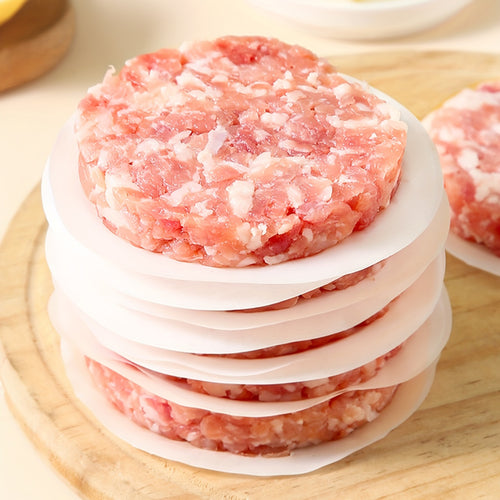 100\u002F500 Sheets Food-Grade Plastic Wrap Sheets - Ideal for Hamburger Patties, Hand Pies, and More - Versatile Kitchen Essentials, Kitchen Essentials|Plastic Wrap Sheets|Reusable Wrap