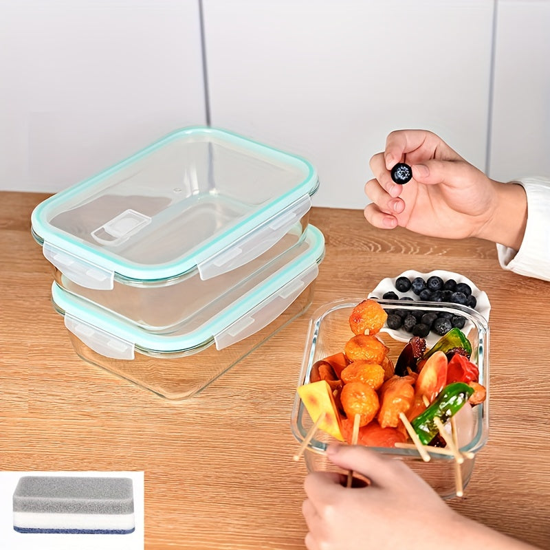 Essentials Pc Glass Storage Container Set with Snap Lock Lids - Watertight & Airtight Lids - Heat & Cold Resistant Glass - Microwave, Oven, Freeze & Dishwasher Safe - for Meal Prep & Baking