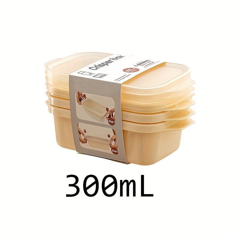 3pcs Thickened Transparent Sealed Storage Containers, Rectangular Freezer Boxes for Organizing in The Fridge, Made of Microwave-Safe Plastic for Storage