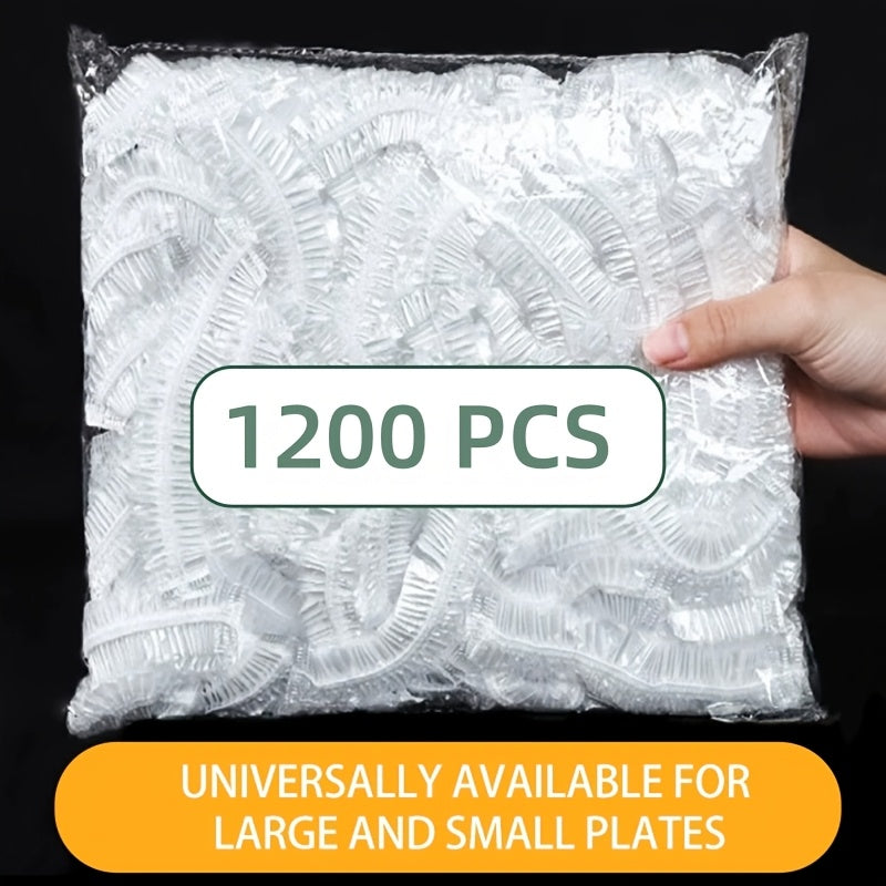 1200\u002F600\u002F200pcs Food Grade Plastic Wrap Covers for Freshness, 200\u002F600\u002F1200pcs, Colorful Disposable Food Covers, Fruit and Vegetable Saran Wrap for Kitchen, Picnic, BBQ - Safe for Food Contact