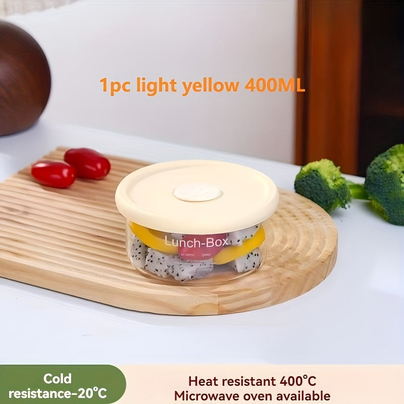 1\u002F2pcs of Stackable Borosilicate Glass Storage Containers, Equipped with Airtight Silicone Lids - Leak-Proof Microwave-Safe Lunch Boxes, Suitable for Refrigerator Storage Shelves for Meal Prep, Ideal for Grains, Meats, Fruits, And Vegetables