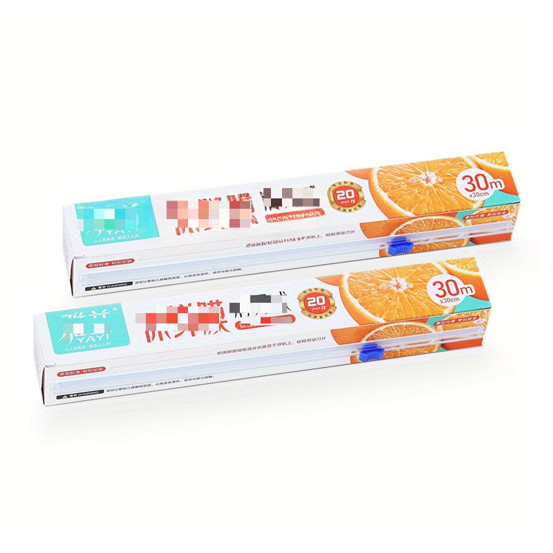 Thickened PE Cling Film Thickened PE Cling Film With Slide Cutter-Microwave Oven\u002FRefrigerator General Food Storage