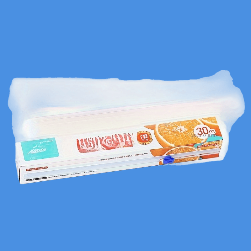 Thickened PE Cling Film Thickened PE Cling Film With Slide Cutter-Microwave Oven\u002FRefrigerator General Food Storage