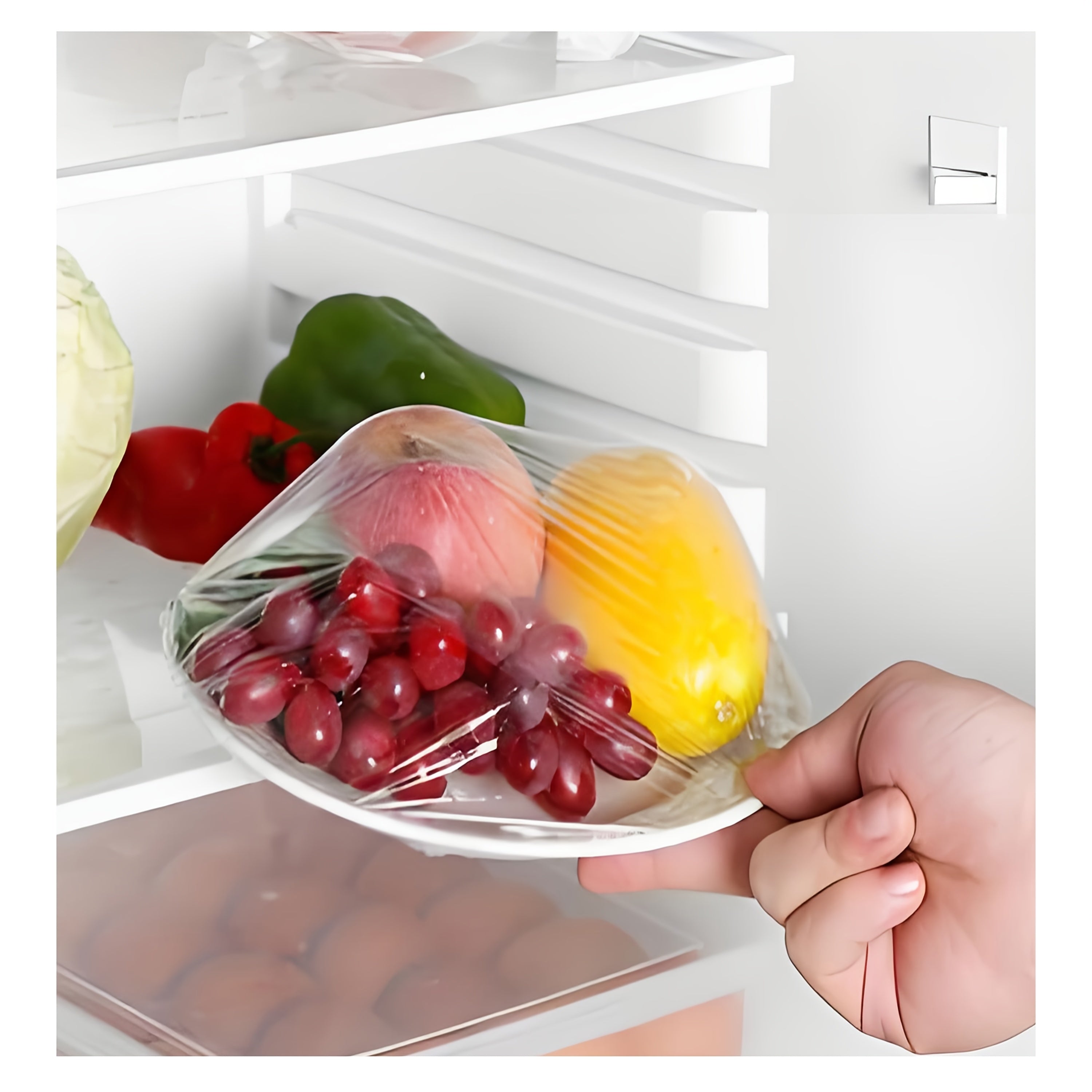 12in X 2000ft.\u002F18in X 2000ft.\u002F24in X 2000ft. Roll, Plastic Wrap, Food Wrap with Slide Cutter, Food Service Clear Cling Film, BPA FREE, Anti-fogging, Strong, Microwave And Refrigerator Safe, Flexible Wrapping (1\u002FCarton).