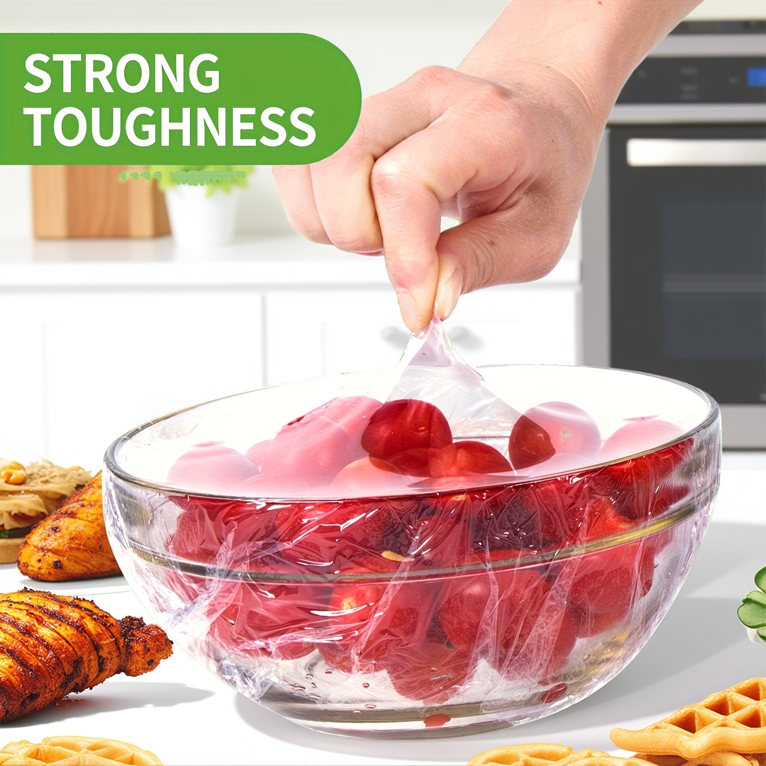 400m Cling Film | WRAPOK PE Plastic Food Wrap | Heavy Duty & Leakproof | Kitchen Essential | Freezer Safe & Multipurpose Use