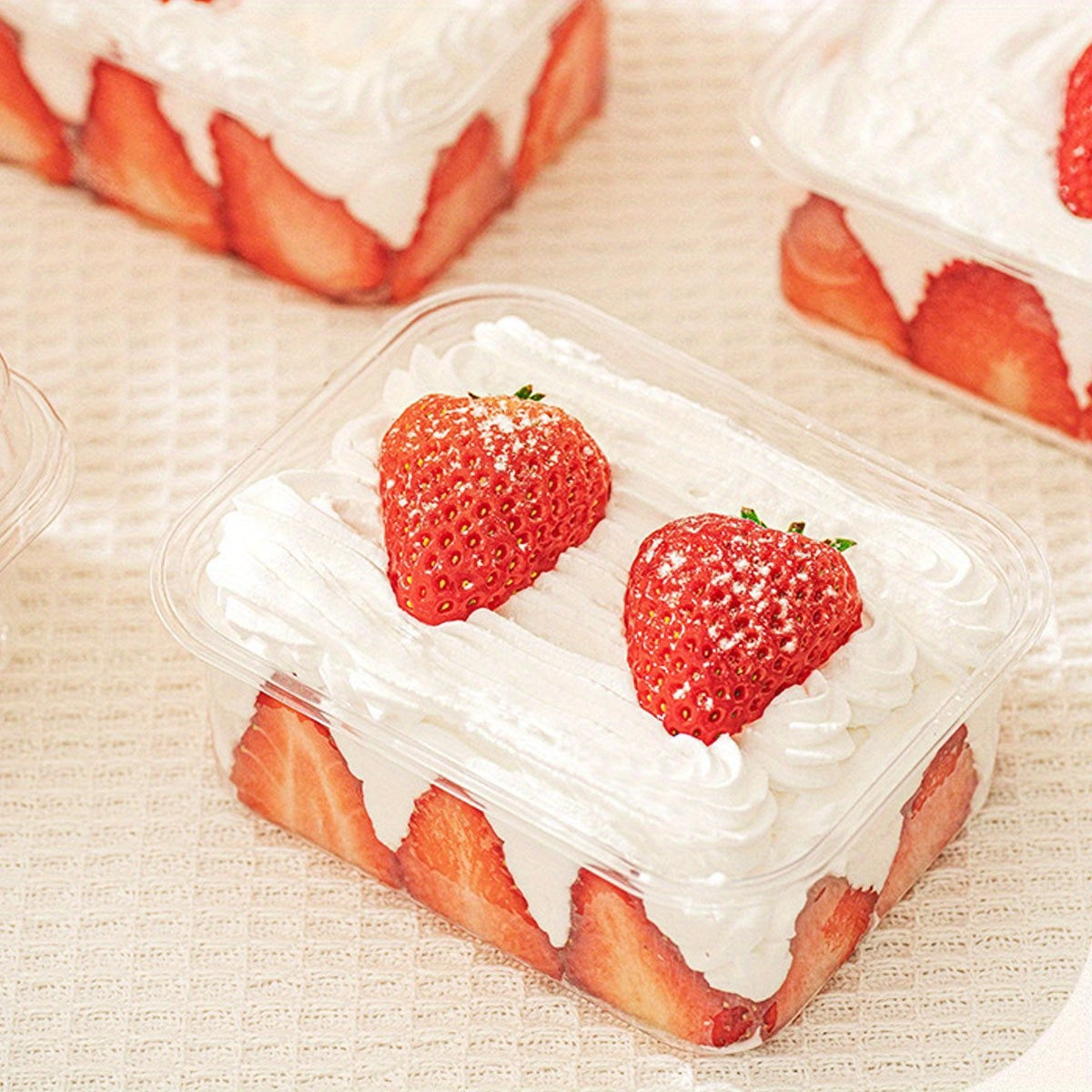 24\u002F48pcs Stackable Freezer & Fridge Safe Plastic Food Storage Containers with Flip-Top Lids Suitable for Meat, Fruit, Vegetable - Reusable Freezer-Safe Lunch Boxes, Pantry Organizers, Ideal for Christmas Food Display & Storage