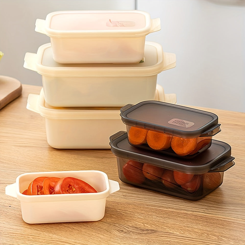 3pcs Thickened Transparent Sealed Storage Containers, Rectangular Freezer Boxes for Organizing in The Fridge, Made of Microwave-Safe Plastic for Storage