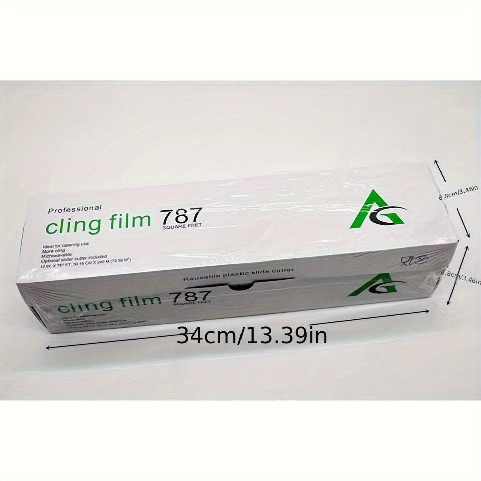 Kitchen Supplies with Plastic Cutters, Large Rolls of Cling Film for Home Use, -Grade, High-Temperature Resistant PE Cling Film for Baking
