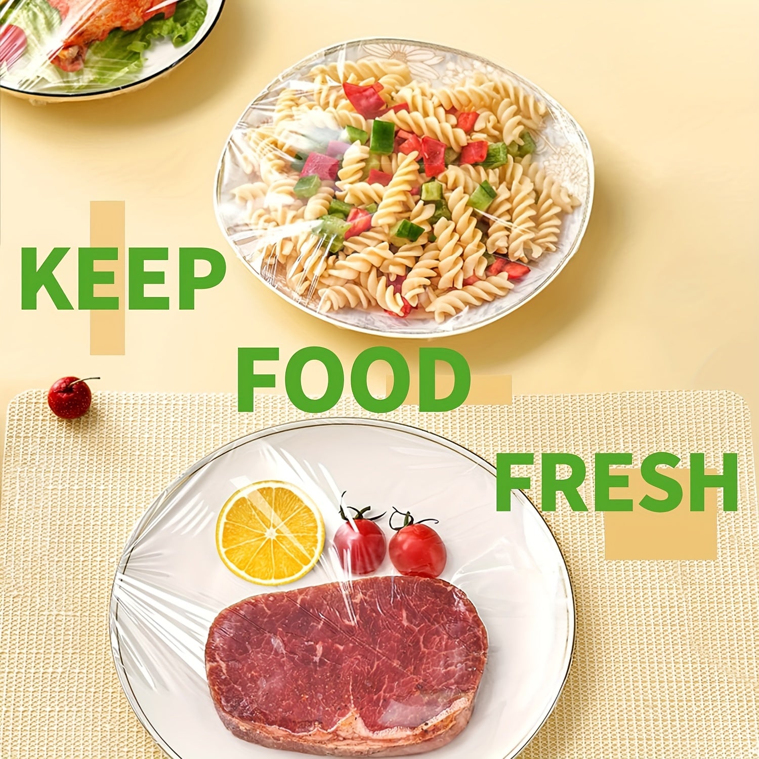 WRAPOK Catering Cling Film Dispenser and Cutter Kitchen Plastic Food Seal Wrap, Foodservice Cook's Tools for Kitchen, 300mm X 300m