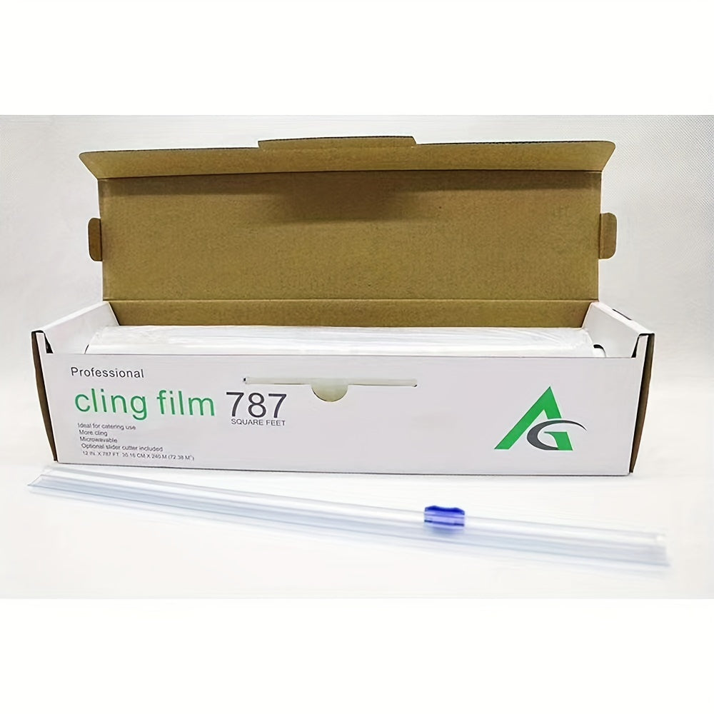 Kitchen Supplies with Plastic Cutters, Large Rolls of Cling Film for Home Use, -Grade, High-Temperature Resistant PE Cling Film for Baking