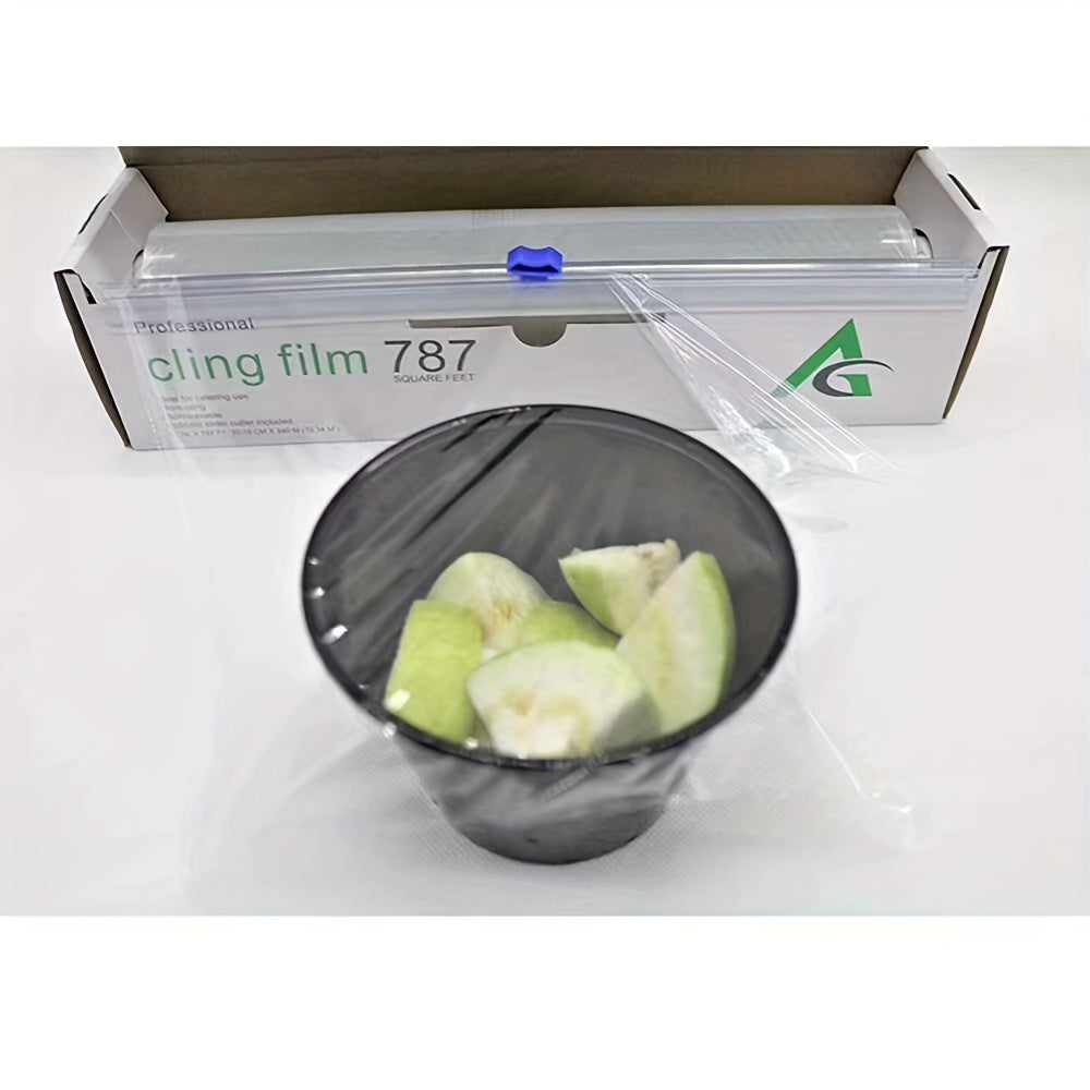 Kitchen Supplies with Plastic Cutters, Large Rolls of Cling Film for Home Use, -Grade, High-Temperature Resistant PE Cling Film for Baking