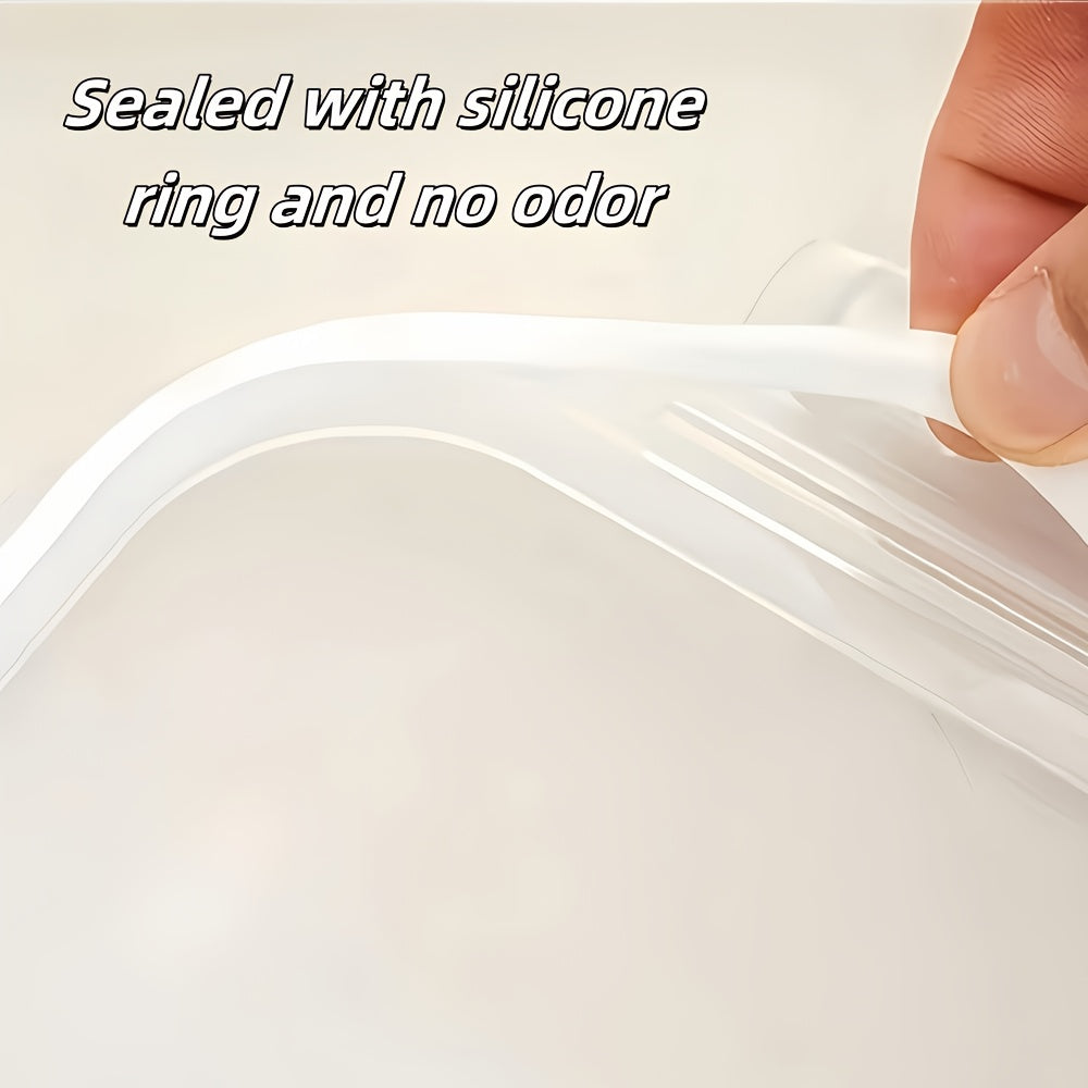 3pcs White Rectangular Vertical Stripe Set, Small\u002FMedium No Divider, Large with Two Dividers, Meets Different Storage Capacity Needs; Food Storage Containers with Leak-Proof Lids, Made of Thickened High Borosilicate Glass with Good Heat Resistance;