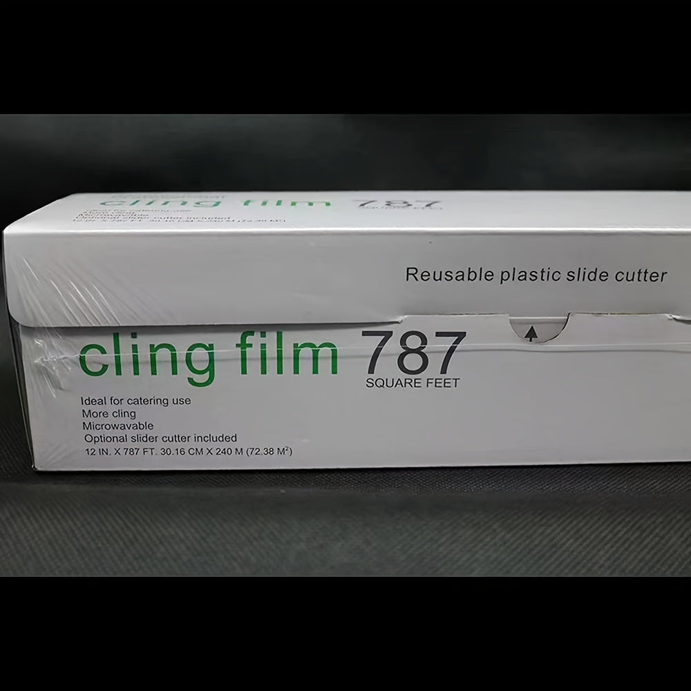 Kitchen Supplies with Plastic Cutters, Large Rolls of Cling Film for Home Use, -Grade, High-Temperature Resistant PE Cling Film for Baking