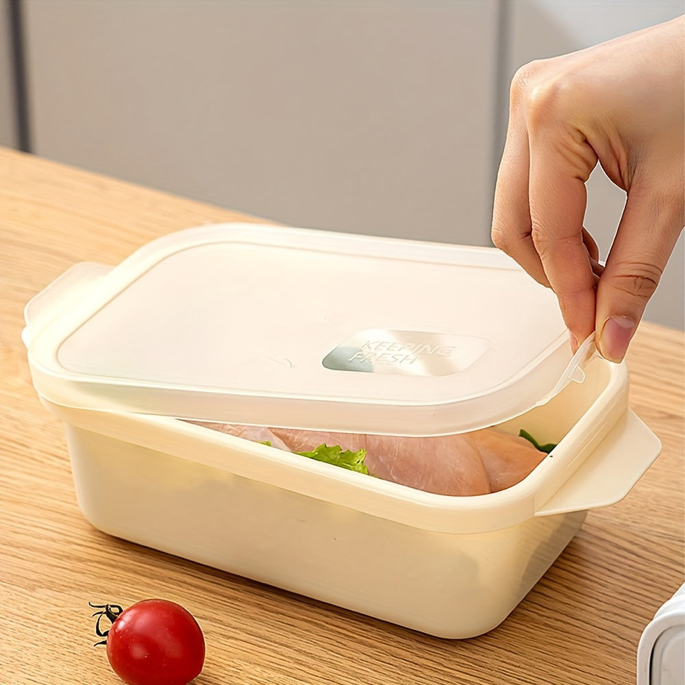 3pcs Thickened Transparent Sealed Storage Containers, Rectangular Freezer Boxes for Organizing in The Fridge, Made of Microwave-Safe Plastic for Storage