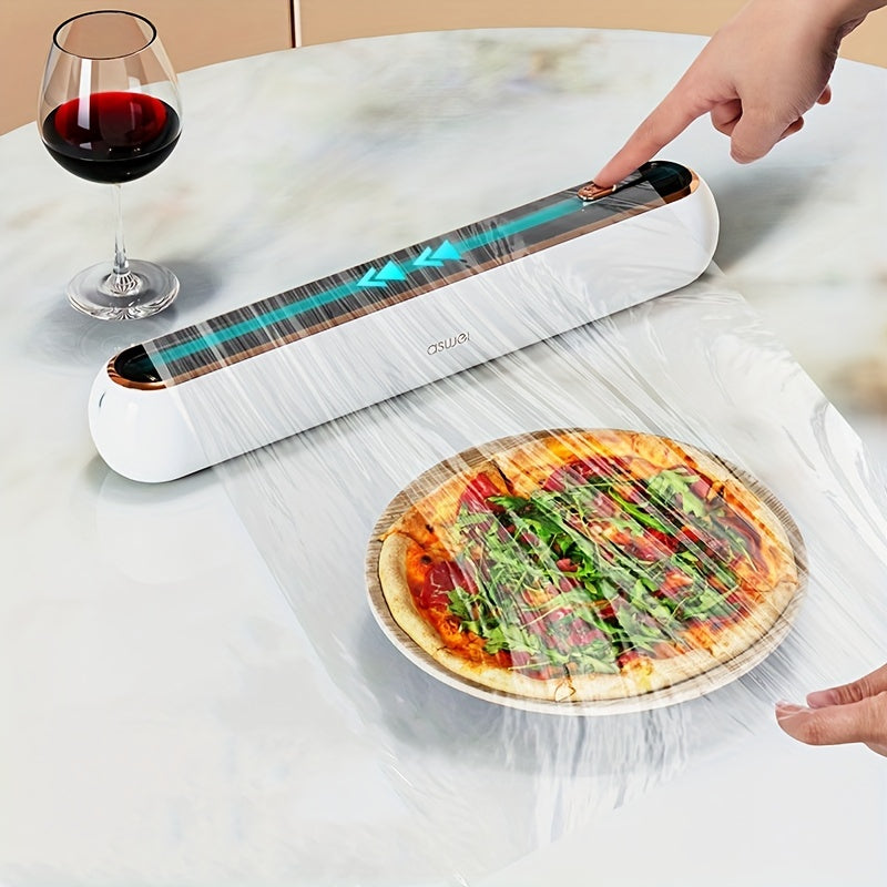 1set kitchen household food preservation dispenser, plastic cutting machine, aluminum foil preservation film storage rack, kitchen supplies that can be adsorbed on the refrigerator, preservation film cutting machine