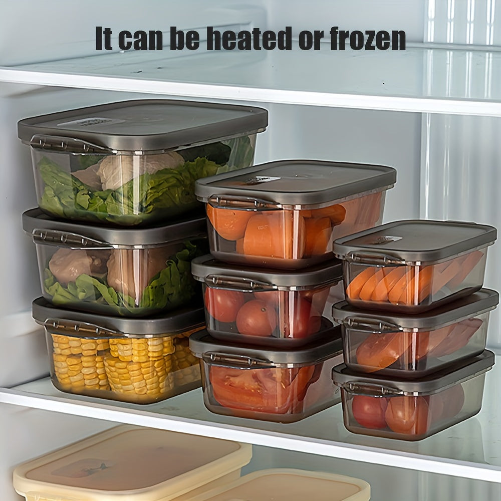 3pcs Thickened Transparent Sealed Storage Containers, Rectangular Freezer Boxes for Organizing in The Fridge, Made of Microwave-Safe Plastic for Storage