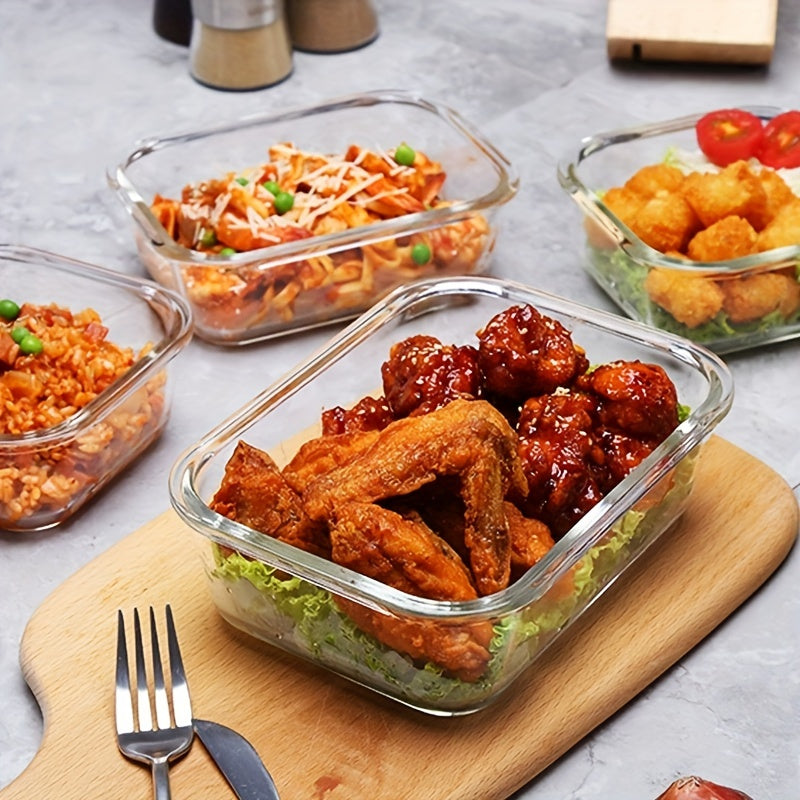 Essentials Pc Glass Storage Container Set with Snap Lock Lids - Watertight & Airtight Lids - Heat & Cold Resistant Glass - Microwave, Oven, Freeze & Dishwasher Safe - for Meal Prep & Baking