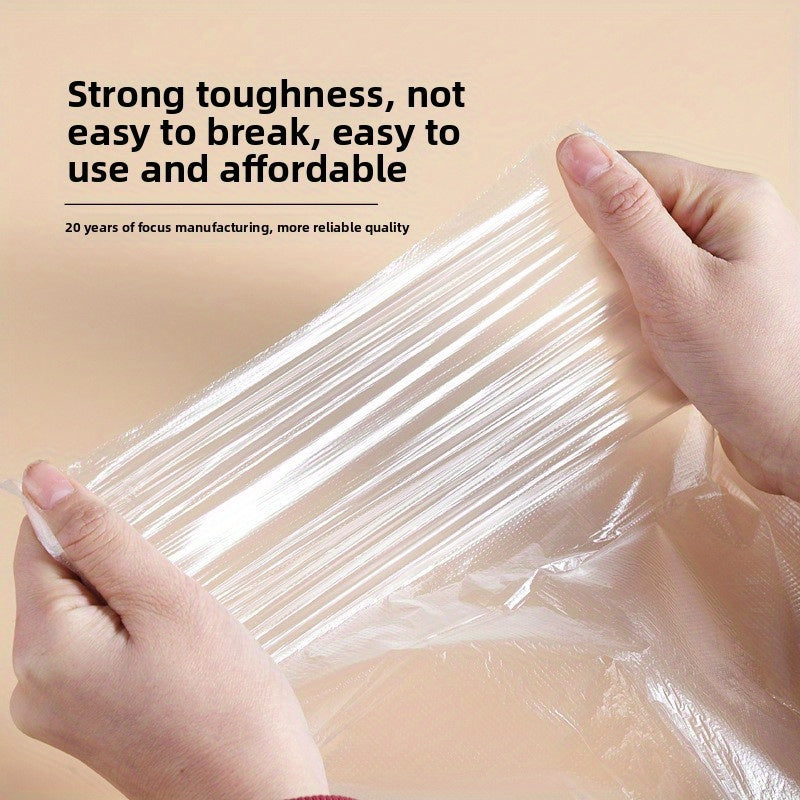 Thickened PE Cling Film Thickened PE Cling Film With Slide Cutter-Microwave Oven\u002FRefrigerator General Food Storage
